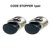 METALLIC CODE STOPPER 1pair (BLACK&SILVER)