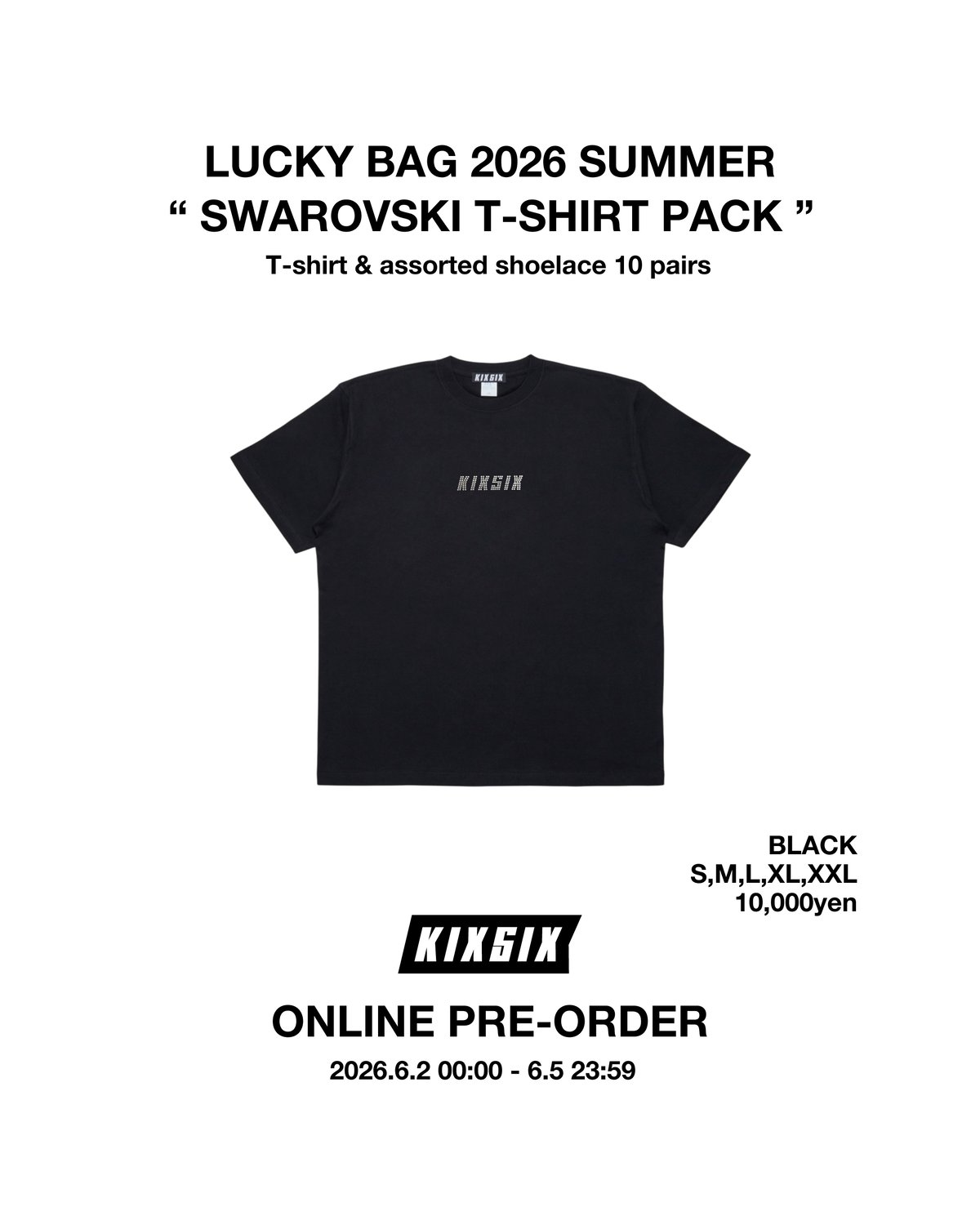 予約商品＞ LUCKY BAG 2025 SUMMER T-SHIRTS PACK(BLAC