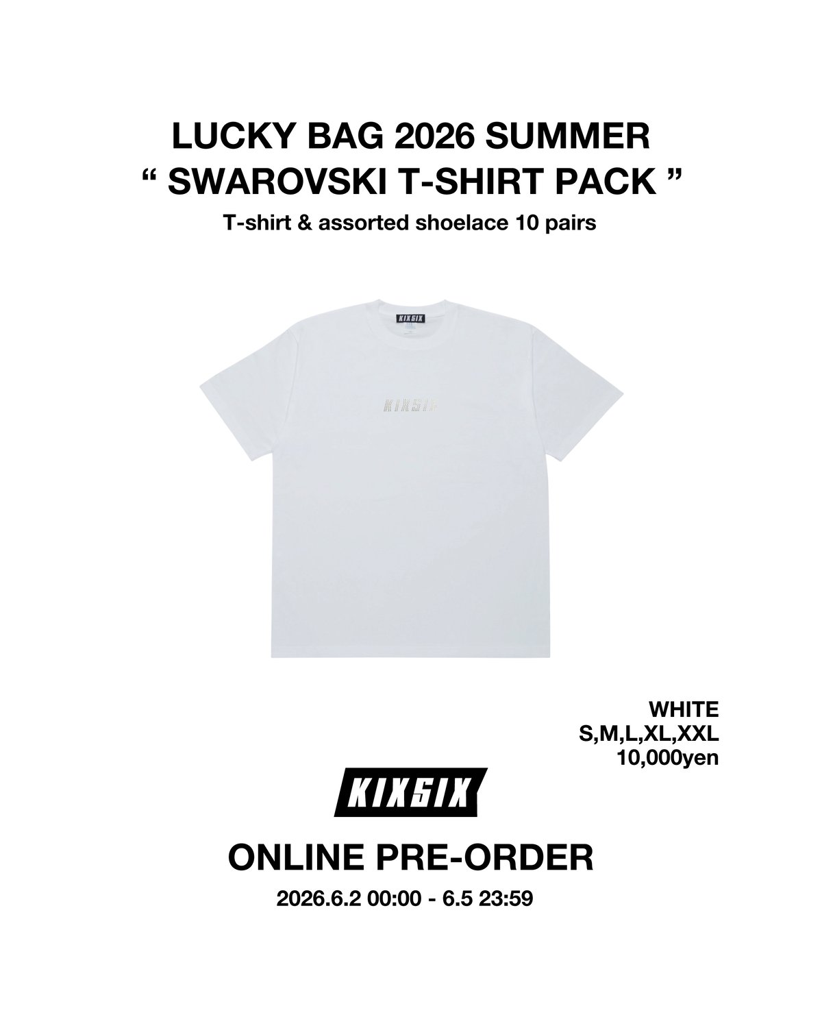 予約商品＞ LUCKY BAG 2025 SUMMER T-SHIRTS PACK(WHIT