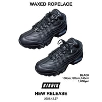 WAXED ROPELACE (BLACK)