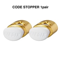 METALLIC CODE STOPPER 1pair (WHITE&GOLD)