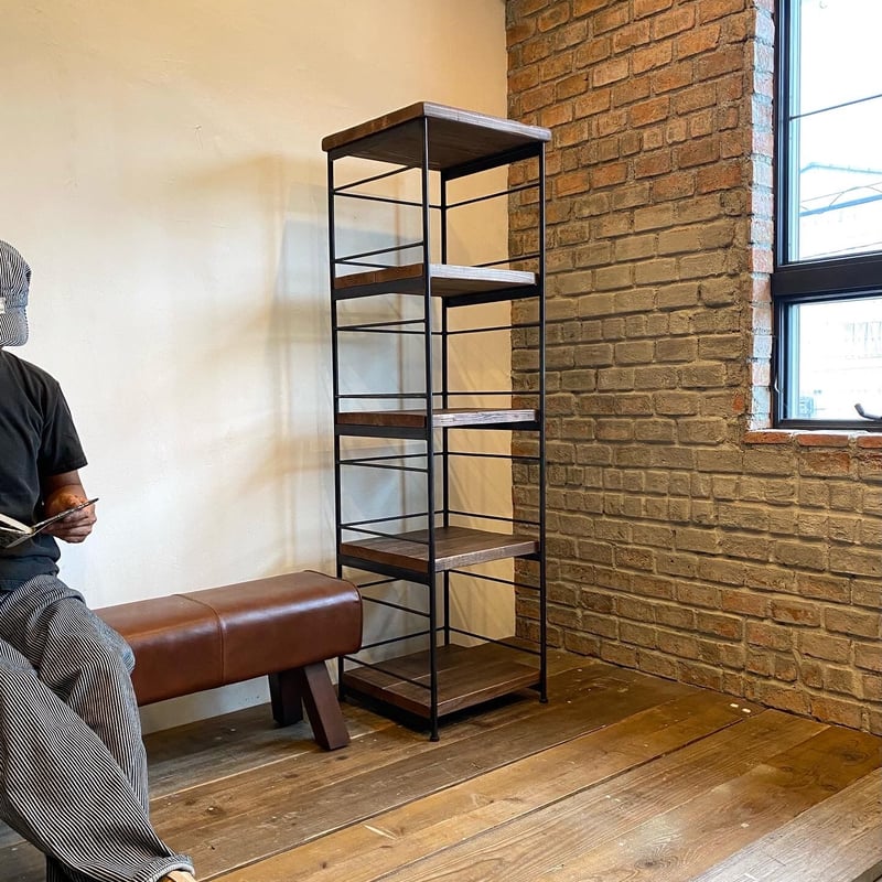 数量限定 IS200-A5 古材 アイアン 収納ラック 収納家具 シェルフ 棚