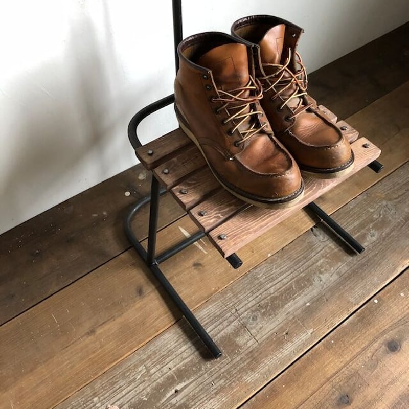 アイアン シェルフ ラック インダストリアル シューズラック 店舗 什器