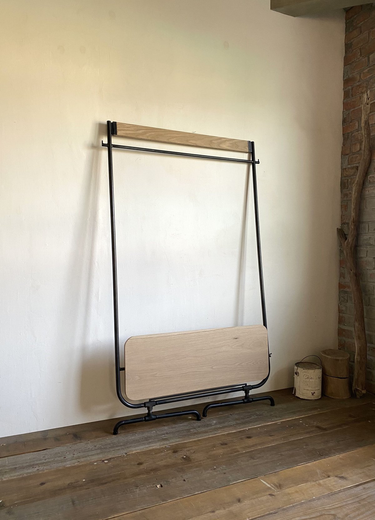 特大　貴重　数量限定　特別価格　ハンガーラック　アイアン家具　古材　無垢材　送込 数量限定 SNNK ハンガーラック アイアン 古材 インダストリアル