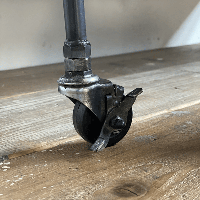 数量限定 CR3-G ハンガーラック 3段棚 収納 キャスター アイアン家具