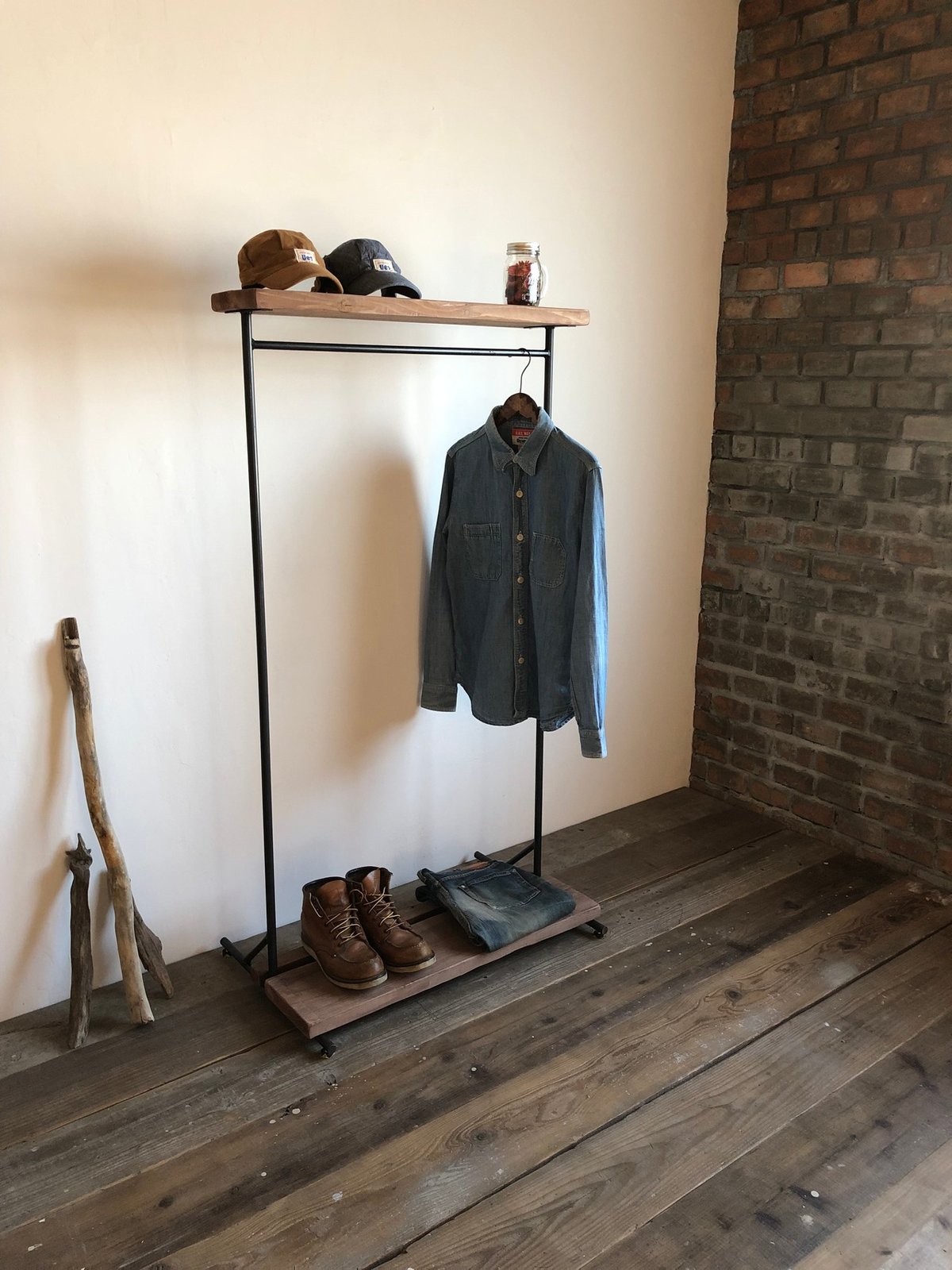 LIFE FURNITURE アイアン ハンガーラック M／インダストリアル LIFE FURNITURE IRON HANGER RACK M / ライフファニチャー