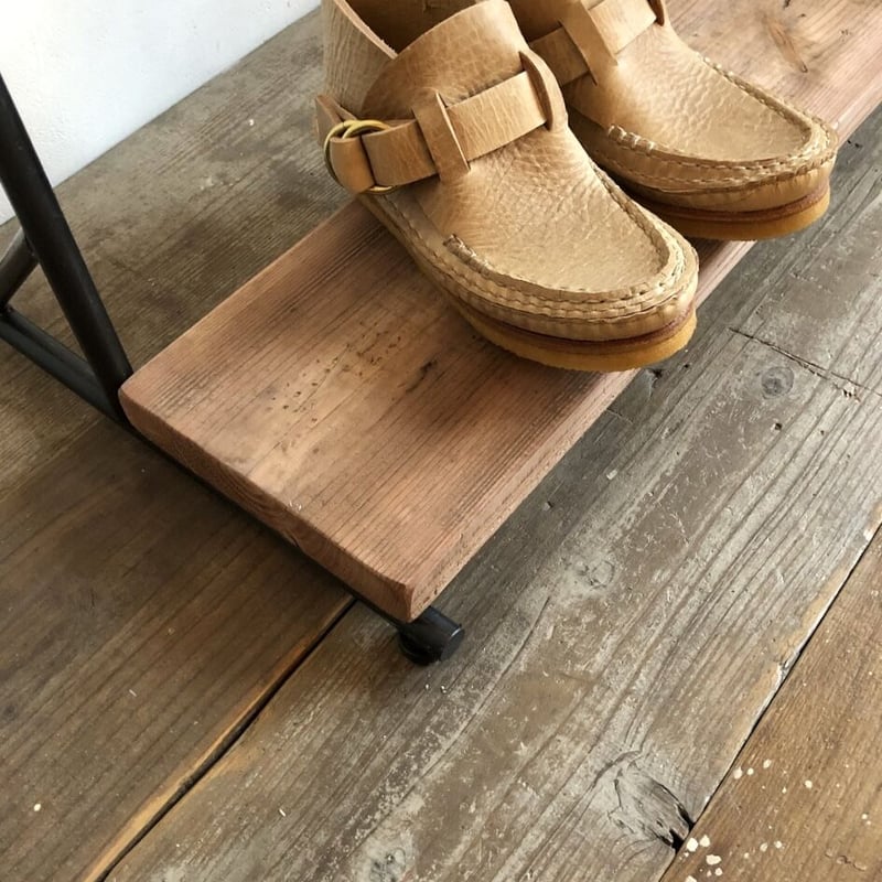 アイアン×木製ハンガーラック 無垢 アイアン スチール ハンガーラック Z type (完成品 おしゃれ