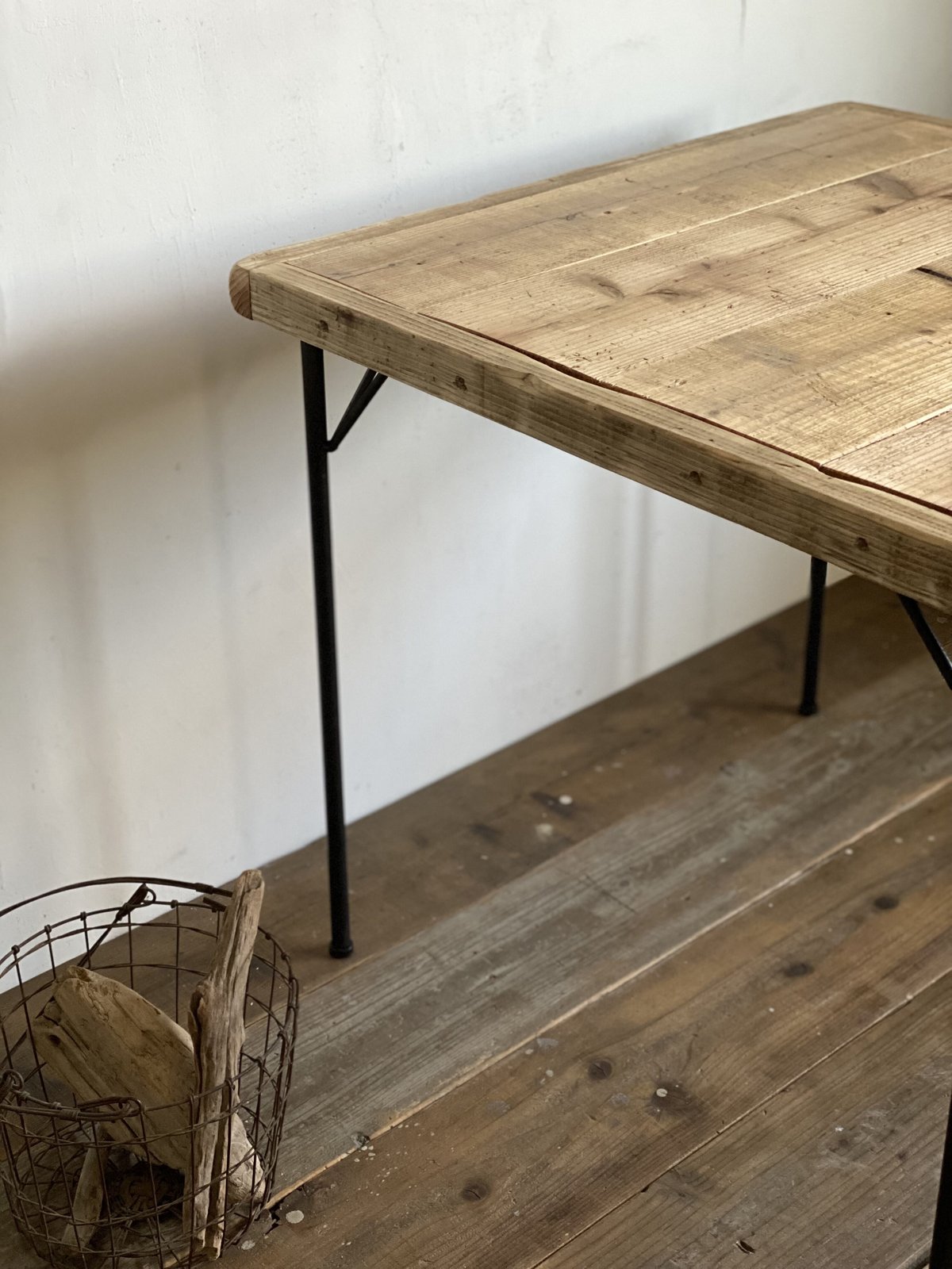 数量限定 T＋MD-7375 テーブル ワークデスク 古材 カフェテーブル