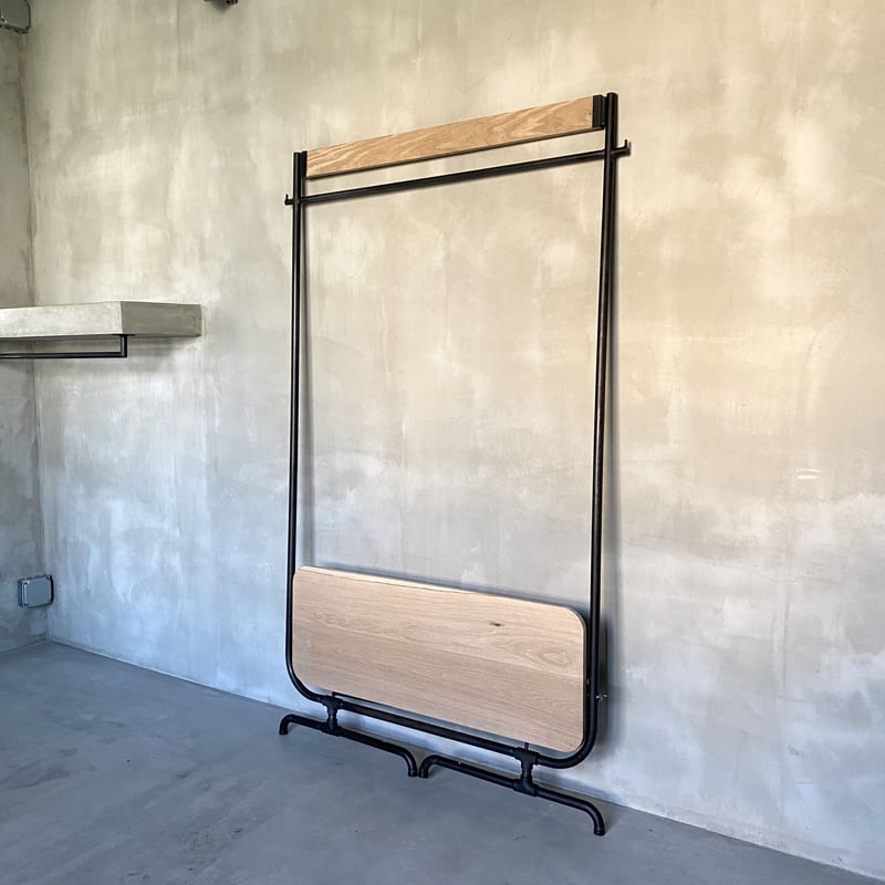 数量限定 KN-OTA 折りたたみ式 ハンガーラック ホワイトオーク