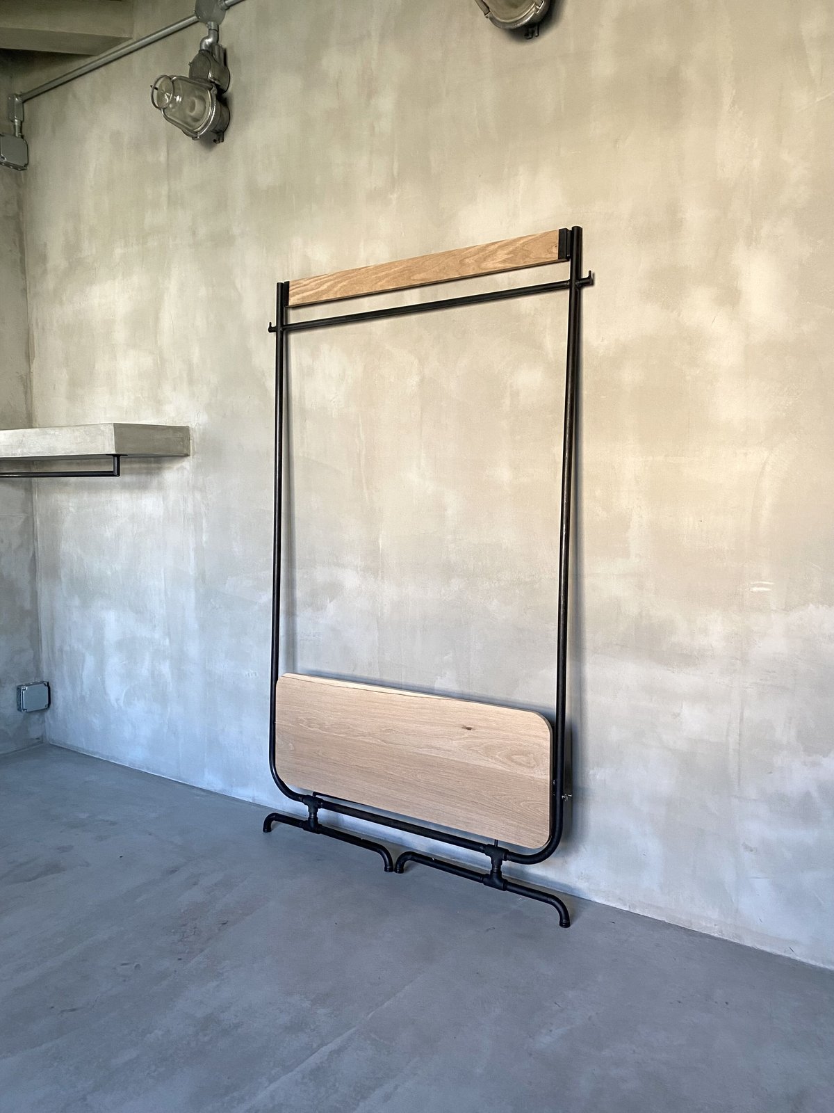 数量限定 KN-OTA 折りたたみ式 ハンガーラック ホワイトオーク