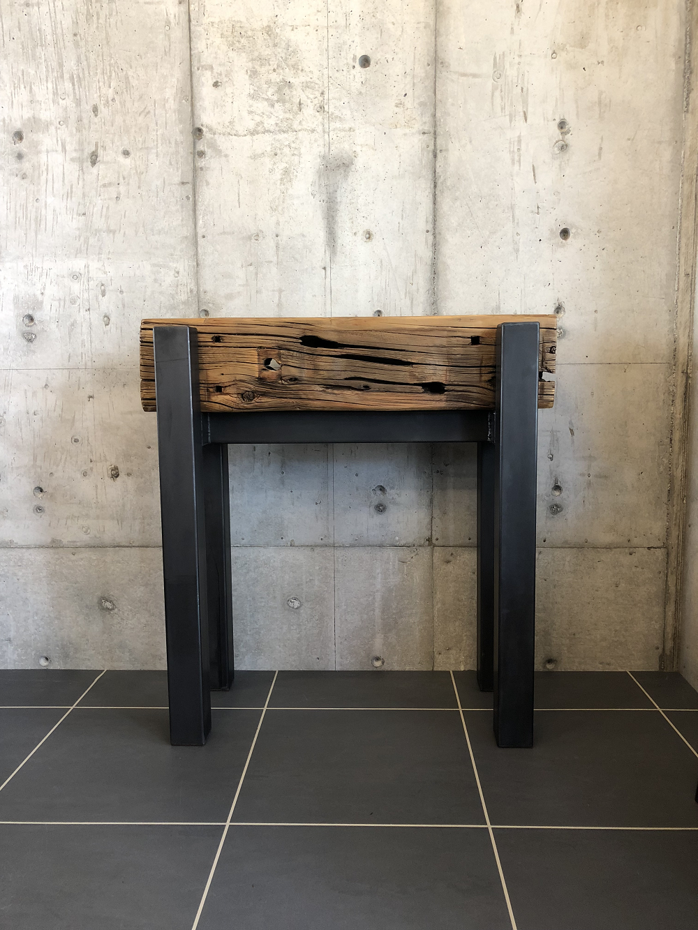 数量限定 CMN コンソールテーブル 古材 アイアン プランタースタンド