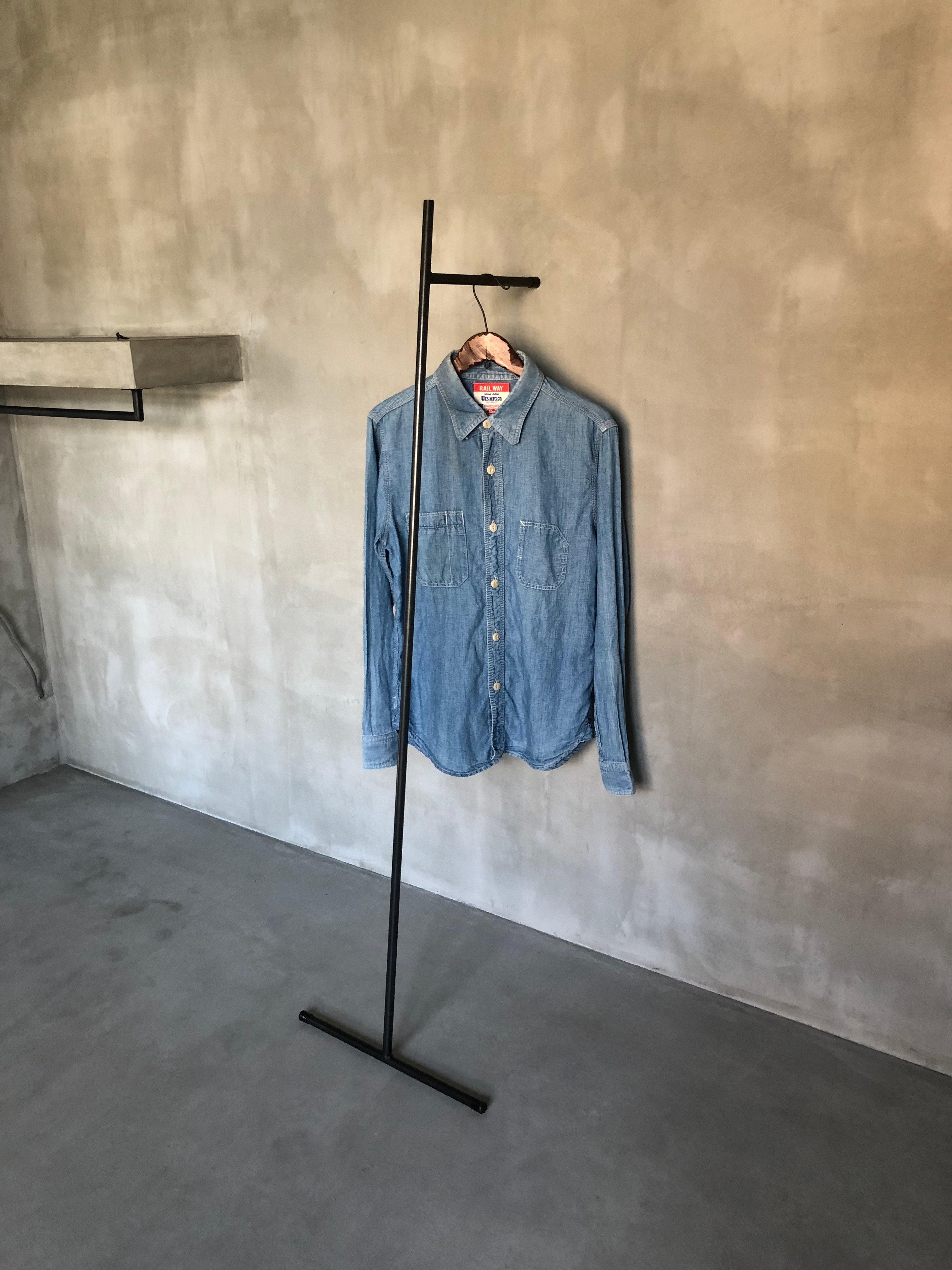 数量限定 S1-135 壁たてかけタイプ アイアン ハンガーラック