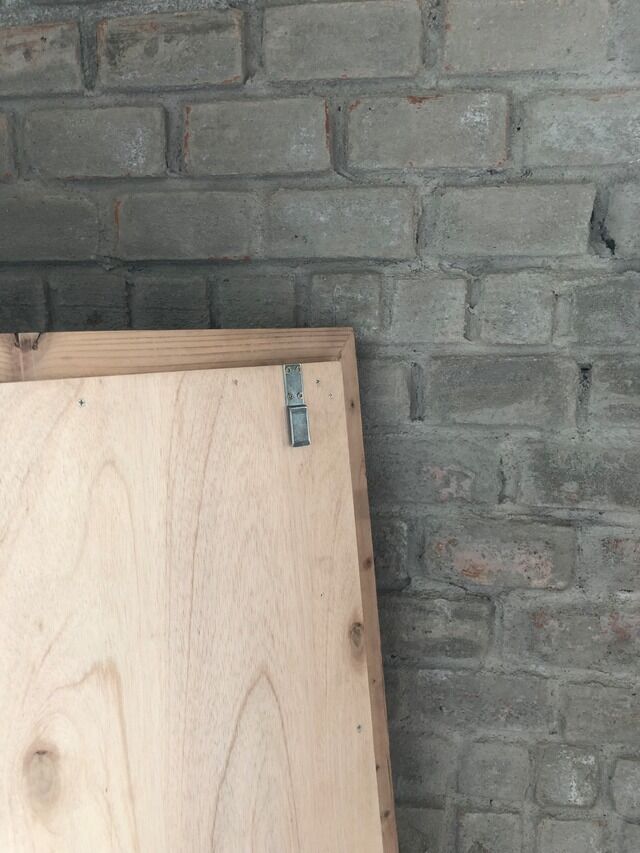 古材組み木ミラー◎壁掛け式