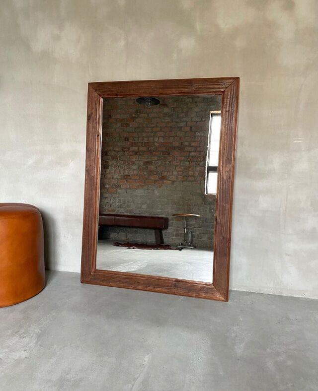 ミラー 壁掛け 美容室 インダストリアル 木製フレーム 男前 楽天市場】姿見 ミラー 木枠 スタンドミラー 全身鏡 大型