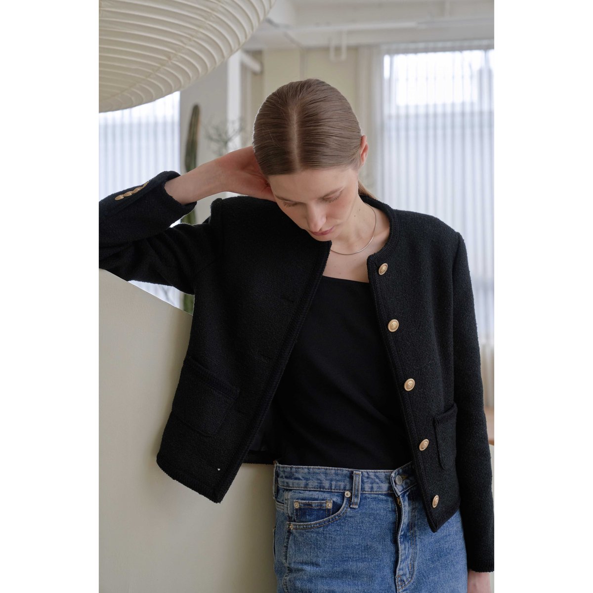 The Tweed Jacket_Black | Na.e