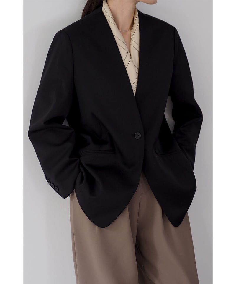 新品♡ na.e 　Carrie's No-collar Jacket Carrie's No-collar Jacket | Na.e