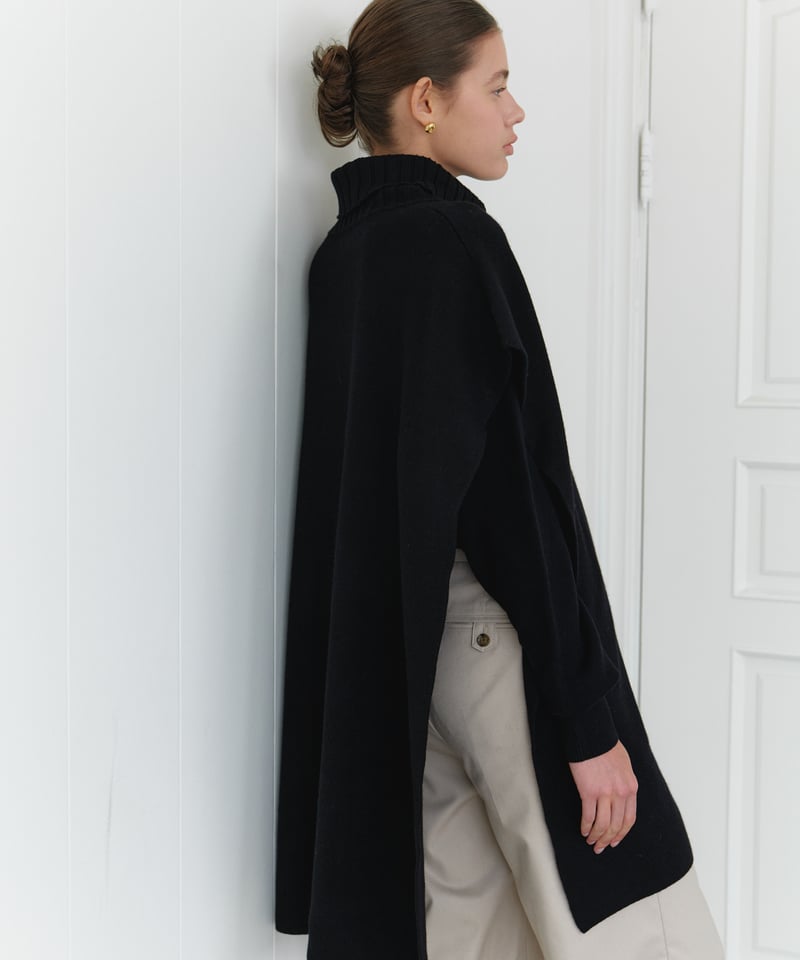 新品♡タグ付きNa.e Wool Poncho ウール ポンチョ gray Wool Poncho | Na.e