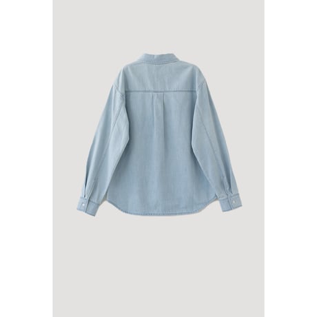 Washing Denim Shirt_Light Blue