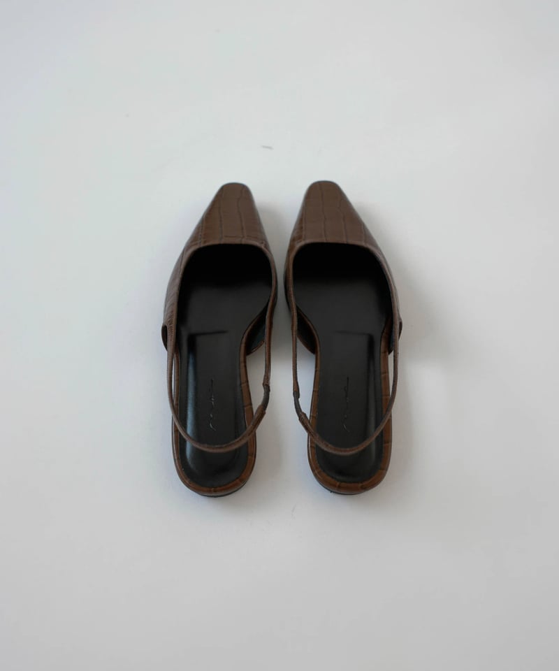 Urban Slingback Flats_Brown | Na.e