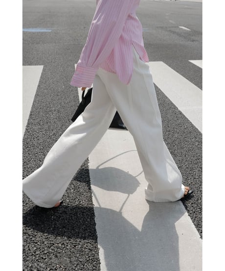 Stitch Wide Jeans _White