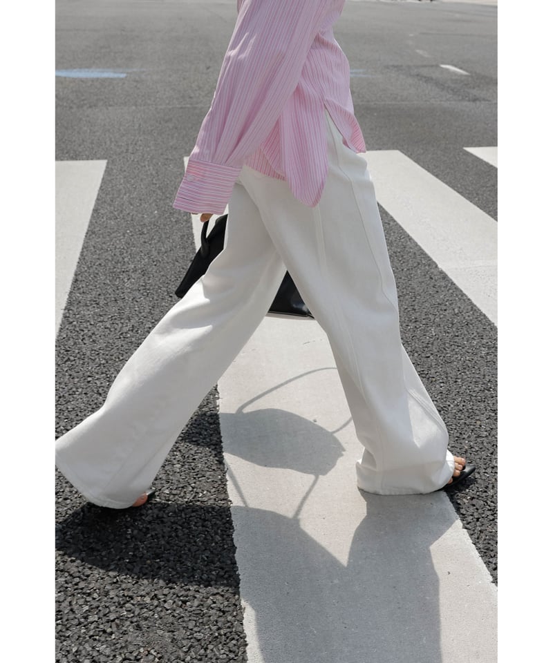 新品タグ付き☆ Na.e ナエ Stitch Wide Jeans yanuk Stitch Wide Jeans _White | Na.e