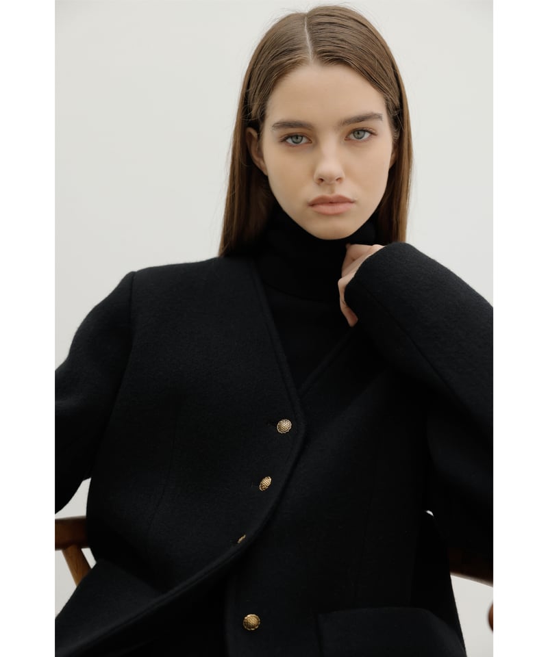 Wool&Cashmere Button Coat | Na.e