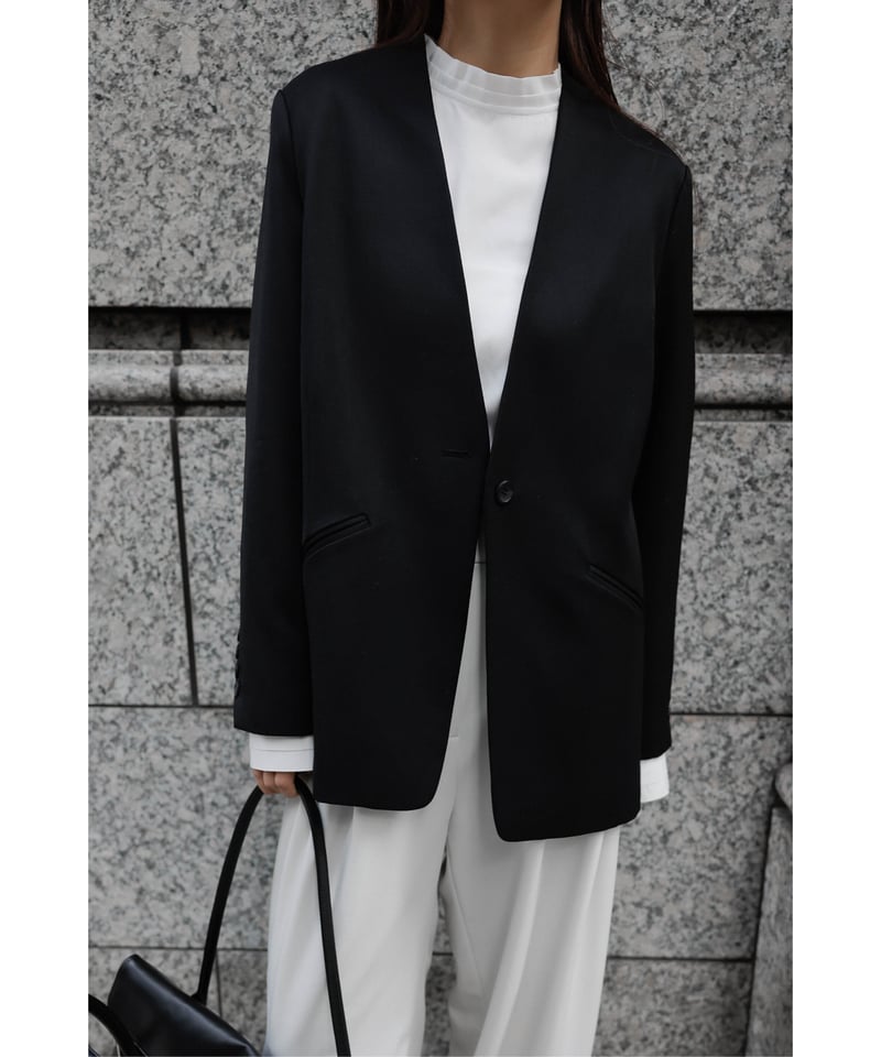 【専用】na.e nae ナエ　ノーカラージャケット Carrie's No-collar Jacket | Na.e