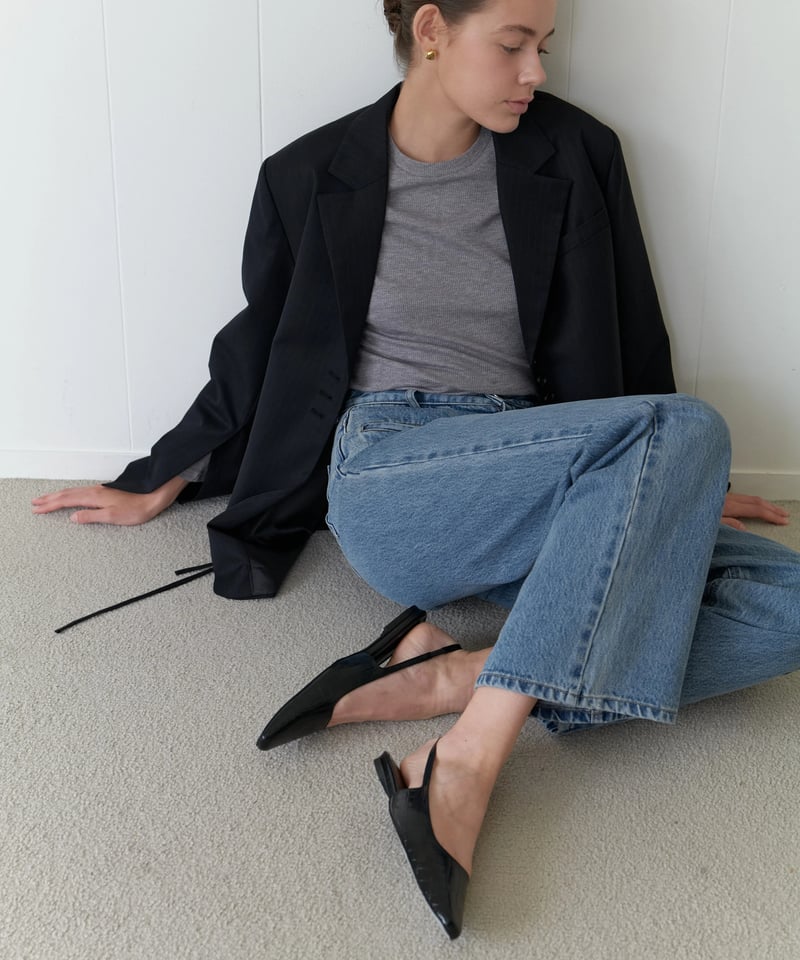 Urban Slingback Flats_Black | Na.e