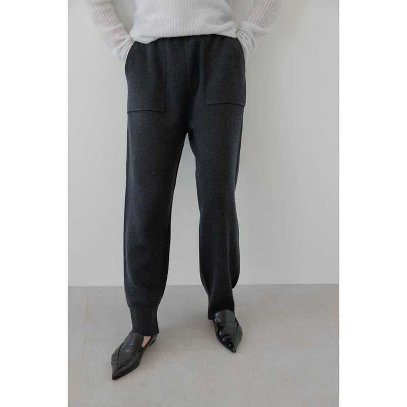 Na.e ナエ Knit 少なから Pants ニットパンツ チャコール