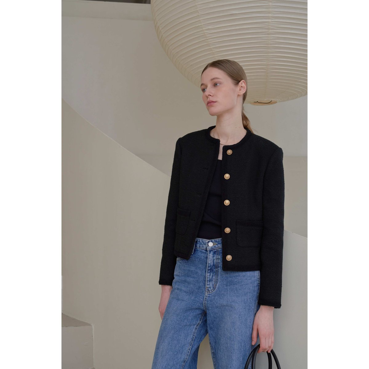 The Tweed Jacket_Black | Na.e