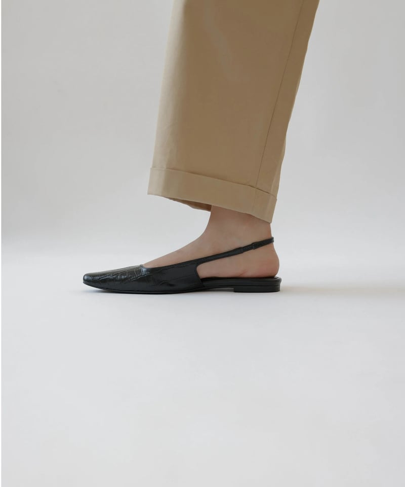 Urban Slingback Flats_Black | Na.e
