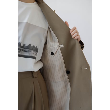 Sophie Double Breasted Jacket_Khaki Brown
