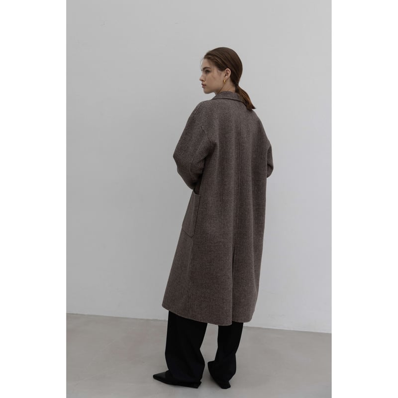 Reversible Wool Coat_Brown | Na.e