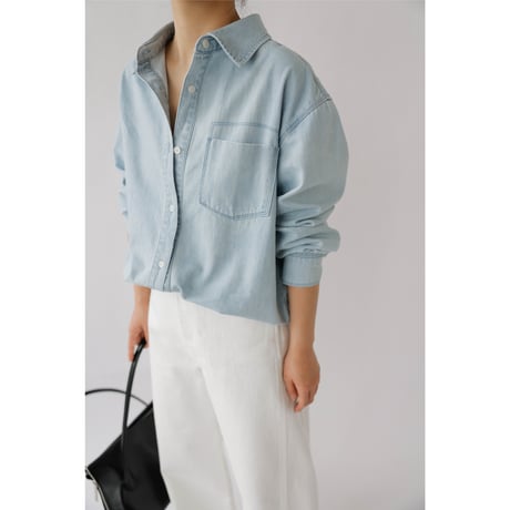 Washing Denim Shirt_Light Blue