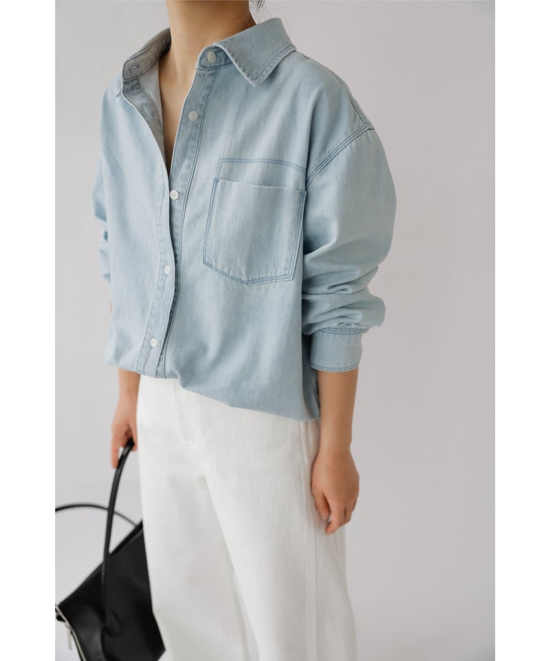 chai♡様　na.e WashingDenimShirt_Light Blue chai♡様 na.e WashingDenimShirt_Light Blue Washing Denim