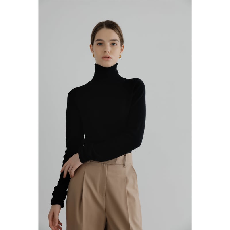 EVER SERIES】Turtle Neck Slim Knit | Na.e
