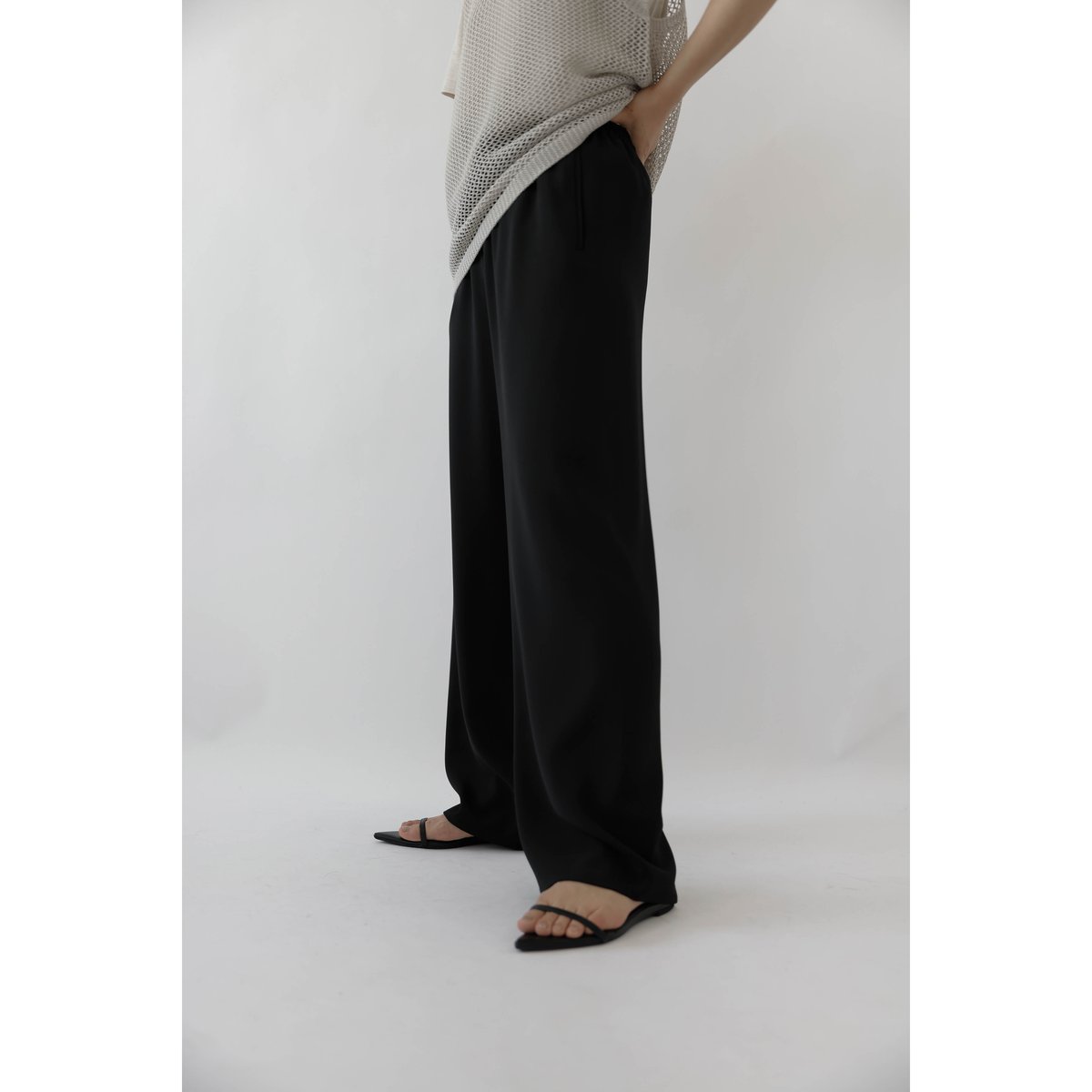 未使用タグ付★na.e★洗える★ナエ★Smooth Pants★スムースパンツ 未使用タグ付☆na.e☆洗える☆ナエ☆Smooth Pants☆スムース