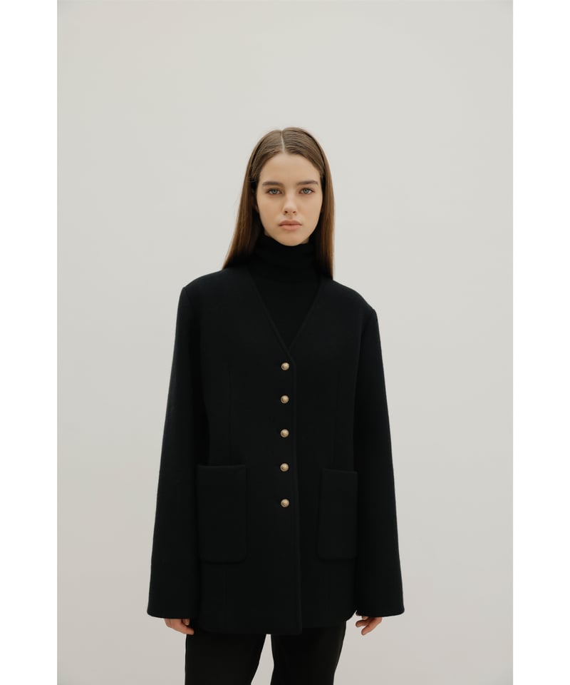 na.e ナエ　ウールカシミアロングコート　チェスターコート Wool&Cashmere Button Coat | Na.e