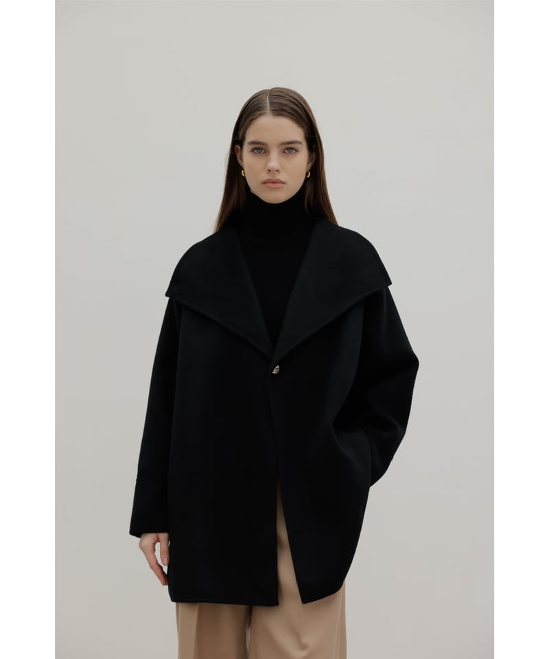 PREMIUM LABEL】Cashmere Half Coat | Na.e