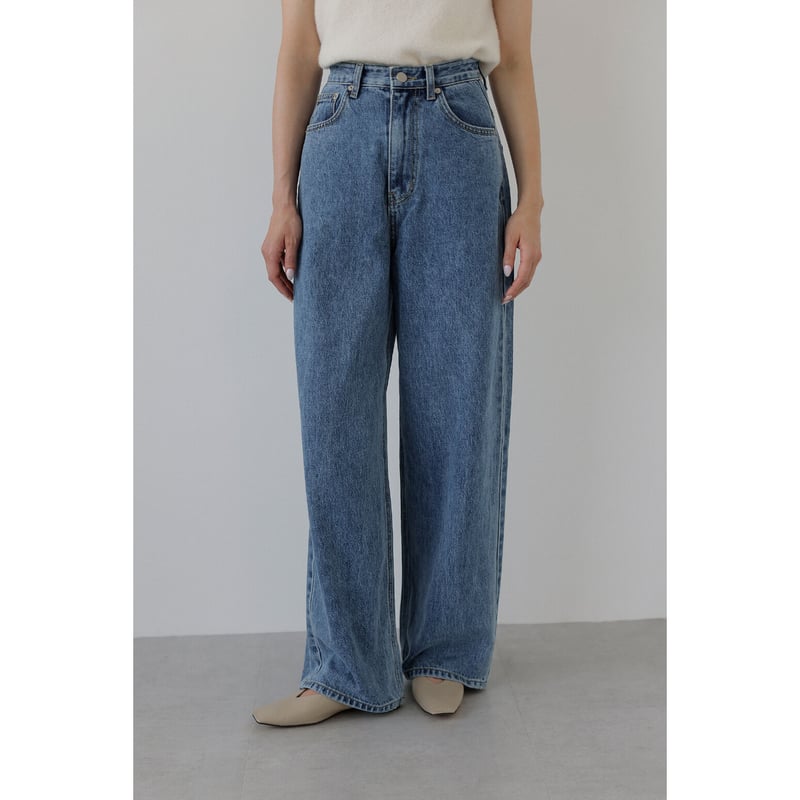Wide Loose Jeans _Deep Blue | Na.e