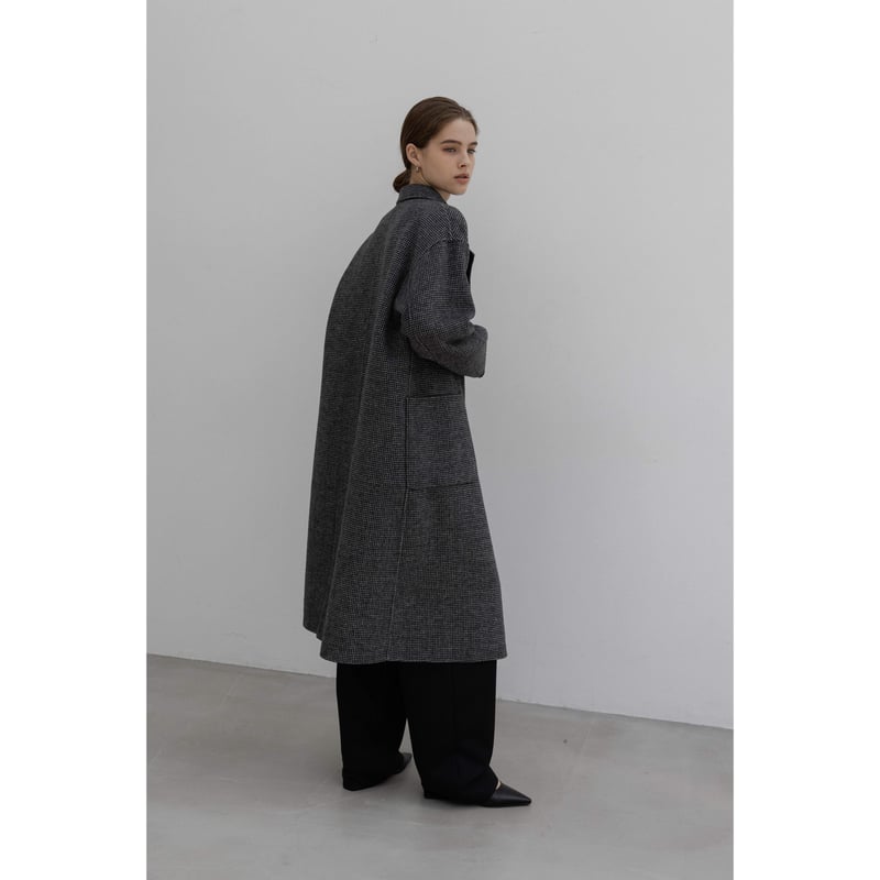 na.e. ナエ　リバーシブルウールコート　グレイ na.e ナエReversible Wool Coat_Gray レディース