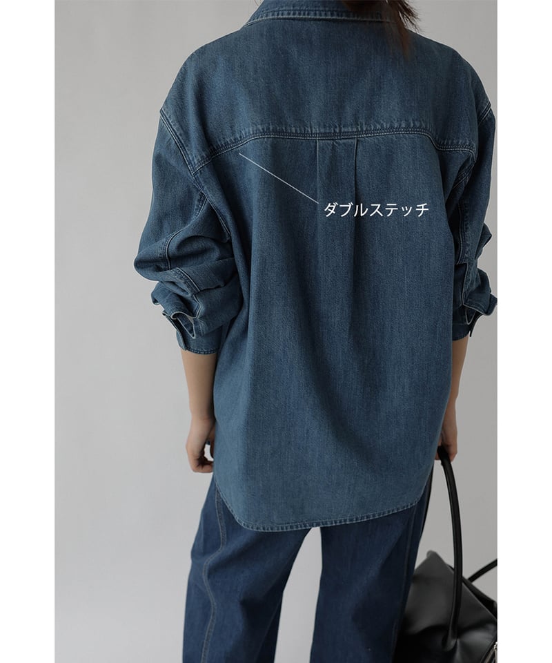 chai♡様　na.e WashingDenimShirt_Light Blue Washing Denim Shirt_Blue | Na.e