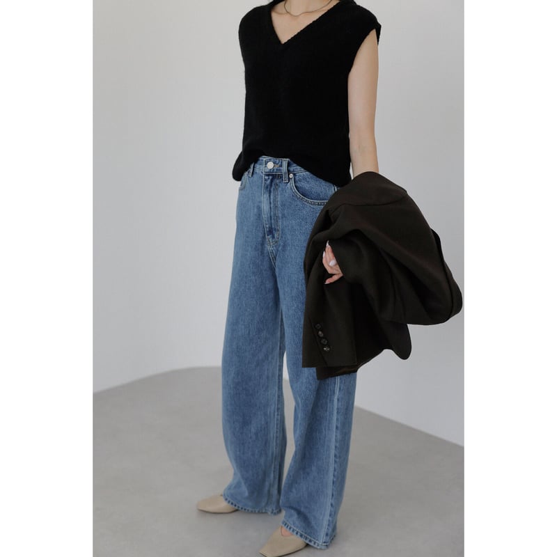 Wide Loose Jeans _Deep Blue | Na.e Wide Loose Jeans _Deep Blue | Na.e