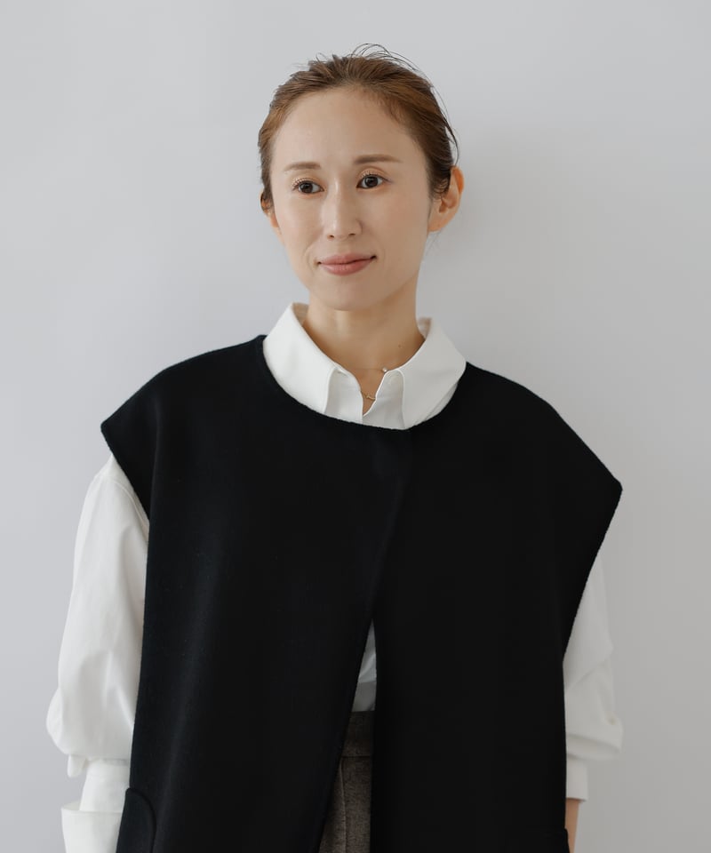 Handmade Wool Gilet_black | Na.e