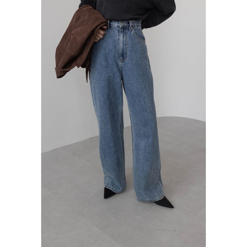 デニム・ジーパン NOT4NERD Loose Wide Denim Pants Deep Blue PT050DB Wide Loose Jeans _Deep Blue | Na.e