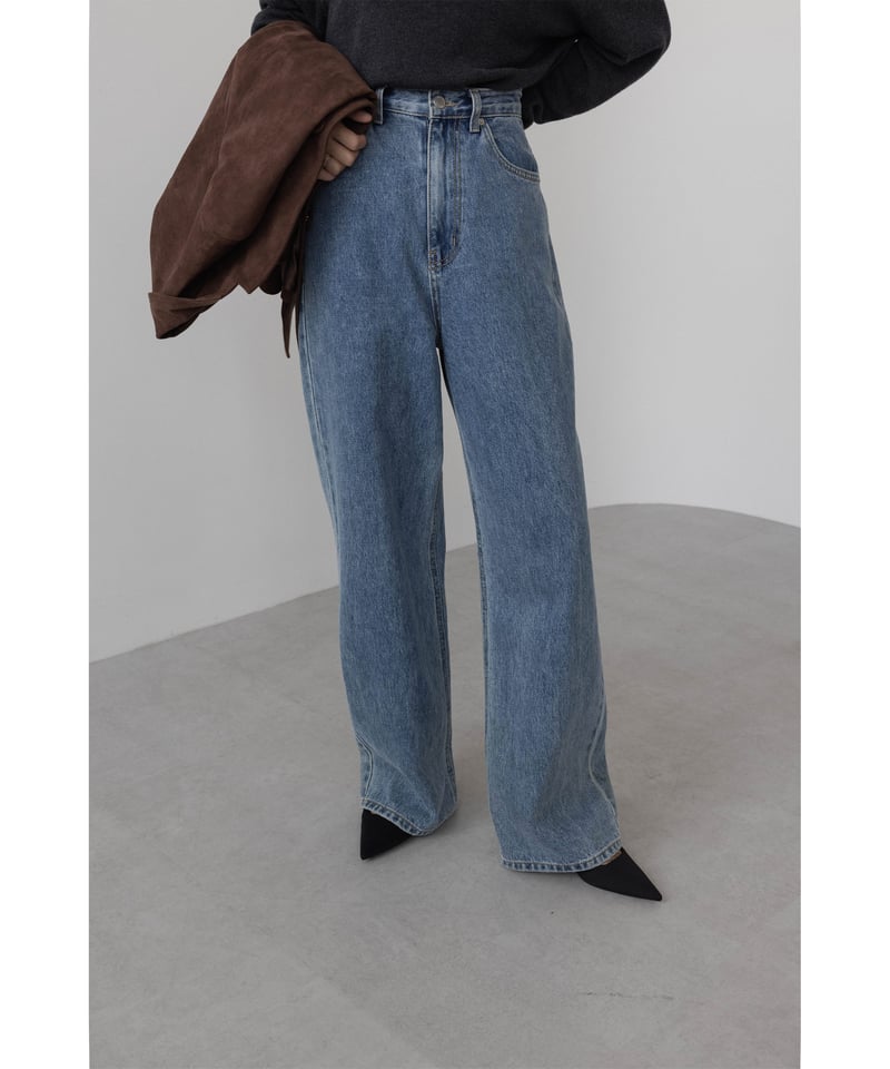 na.e Wide Loose JeansブラックL Wide Loose Jeans_Black | Na.e