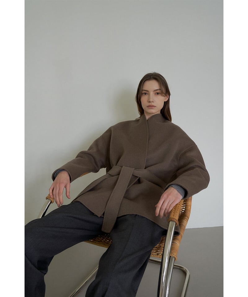 Allure Coat_Cocoa【¥35000→¥9500】 | Na.e