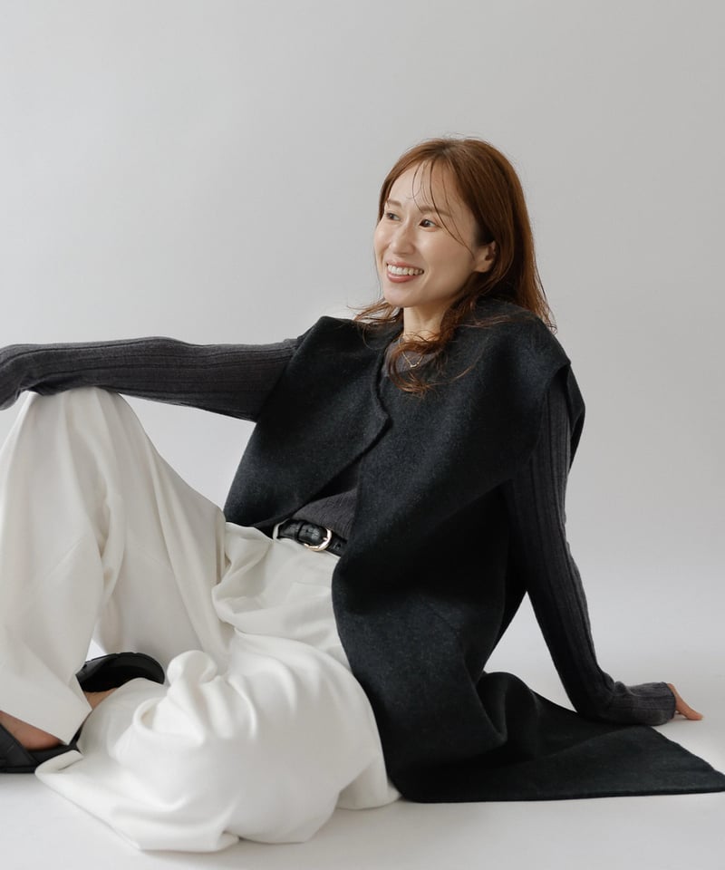 nae.ジレ　Handmade Wool Gilet ハンドメイドウールジレ nae.ジレ Handmade Wool Gilet ハンドメイドウールジレ