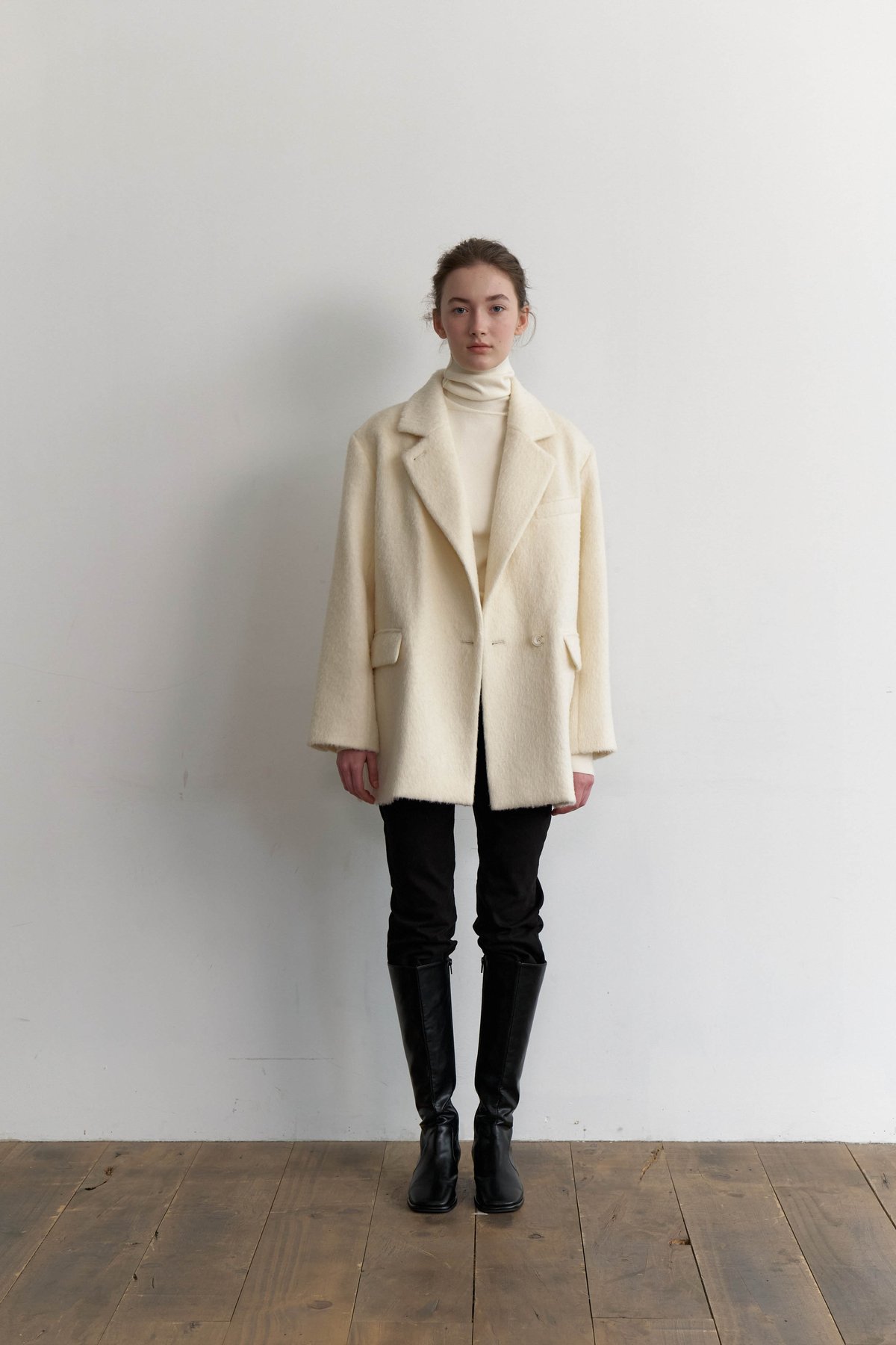 cizatto シザット 2piece wool coat ウールコート ベルト ロング ジレ