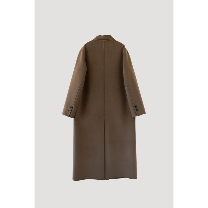 Wool&Cashmere Long Coat_Brown | Na.e 